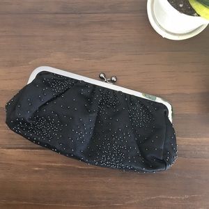Black Beaded Clutch from Express! 🖤